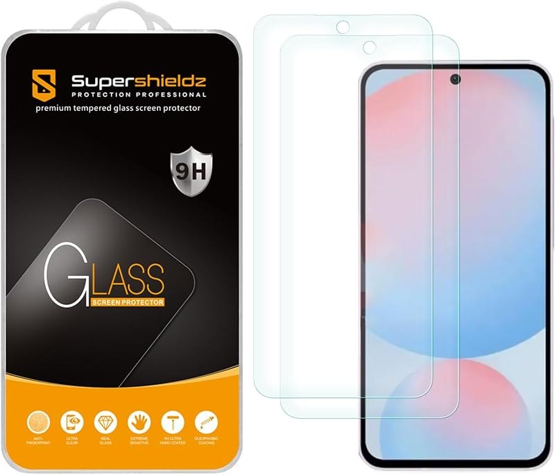 Supershieldz (2 Pack) Designed for Samsung Galaxy A36 5G / A37 5G Tempered Glass Screen Protector, Anti Scratch