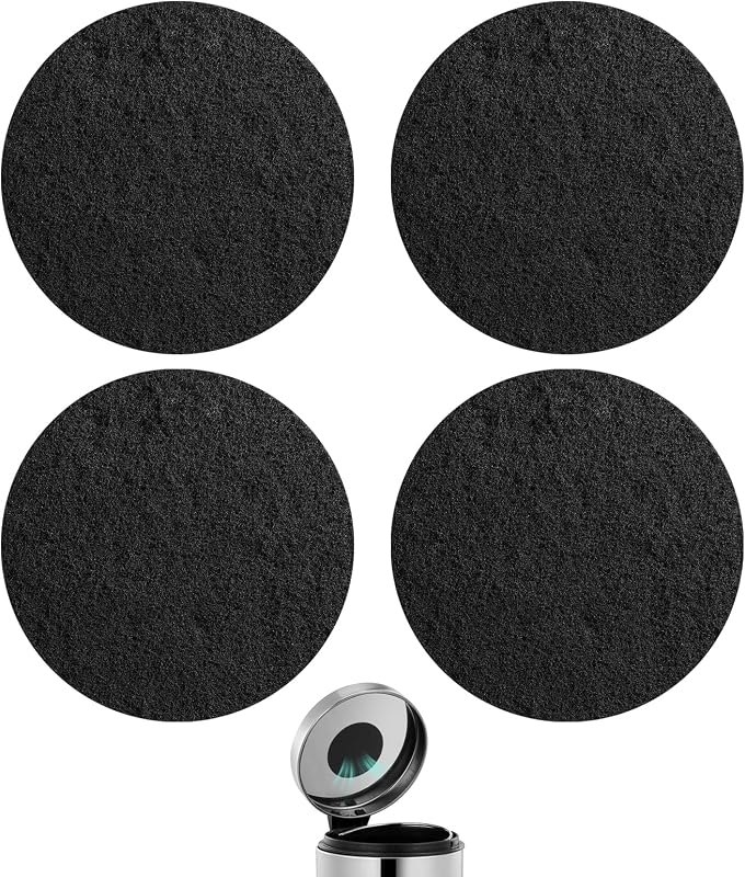 Charcoal Filters for Compost Bucket Activated Charcoal Filter for Countertop Bin Pail Replacement Filters Round 6.8