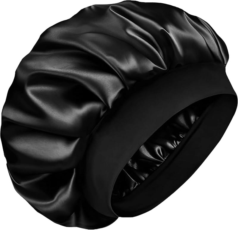 Silk Bonnet for Men Hair Bonnet for Sleeping Double Layer Satin Bonnets for Black Women Curly Hair Braids — Silk Sleep
