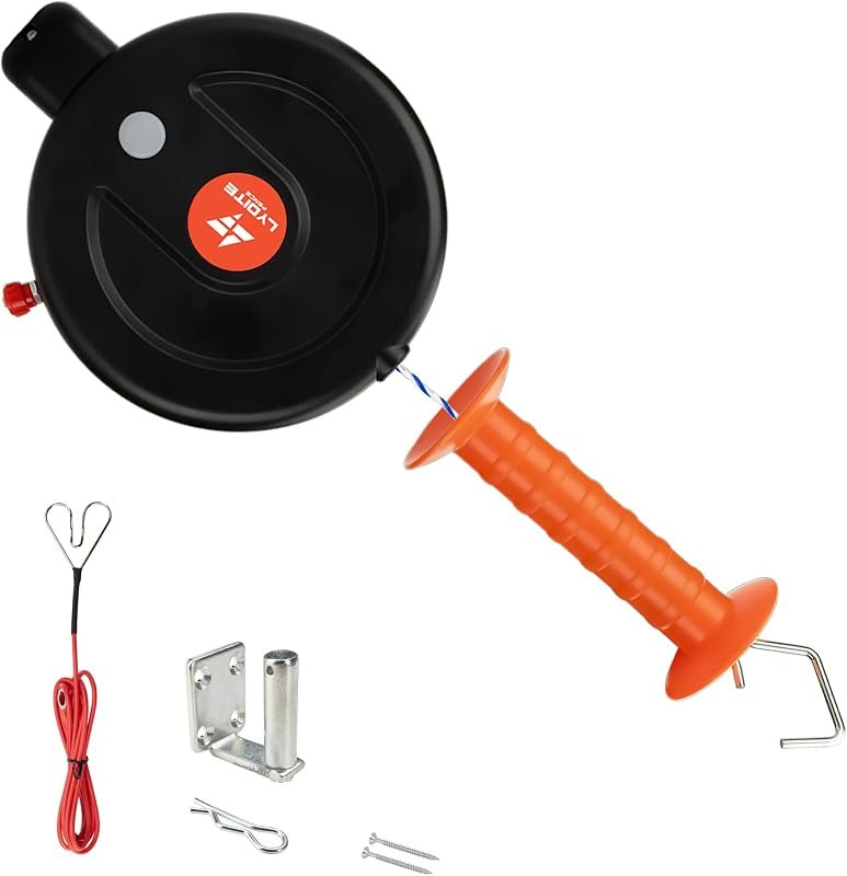 Electric Fence Gate Handle, Built in Diameter 6mm Electric Rope, Length 10M — magnetic feed gate for magnetic feed gate