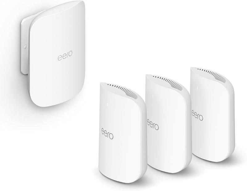 Amazon eero Pro 7 (3-pack) with Amazon eero Outdoor 7 (1-pack) mesh wifi system — eero mesh system for eero mesh system