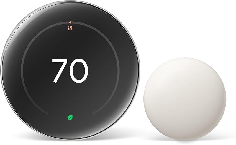 Nest Learning Thermostat Pro Edition with Temperature Sensor (4th Gen, 2024) Smart Energy Saving, Advanced