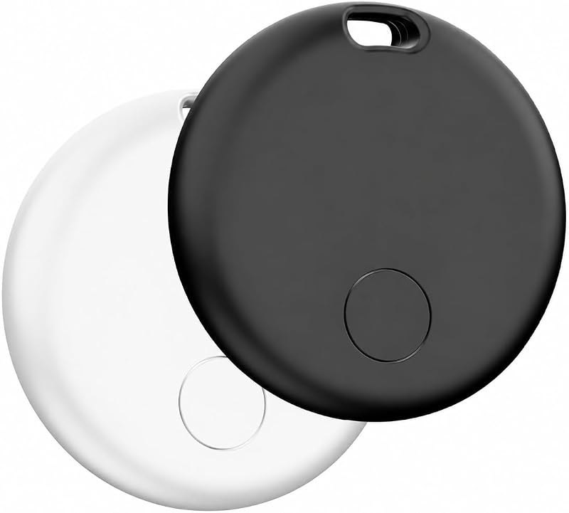 Air Tracker Tags-2 Pack: Smart Bluetooth Tracker, Item Finder Works with Apple Find My (iOS Only) App, Trakcer Tag