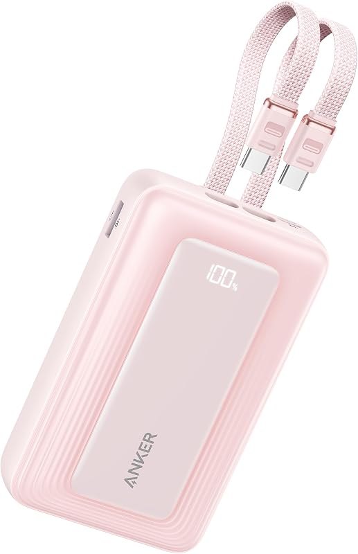 Power Bank,20,000mAh 45W Portable Charger,Dual Built-in USB-C Cables — Anker 525 power bank for anker 525 power bank