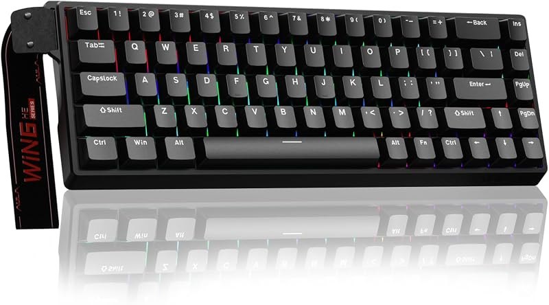 AULA WIN68 HE Mechanical Gaming Keyboard 60%, Hall Effect Magnetic Switch, Fast Trigger Mode Adjustable Actuation