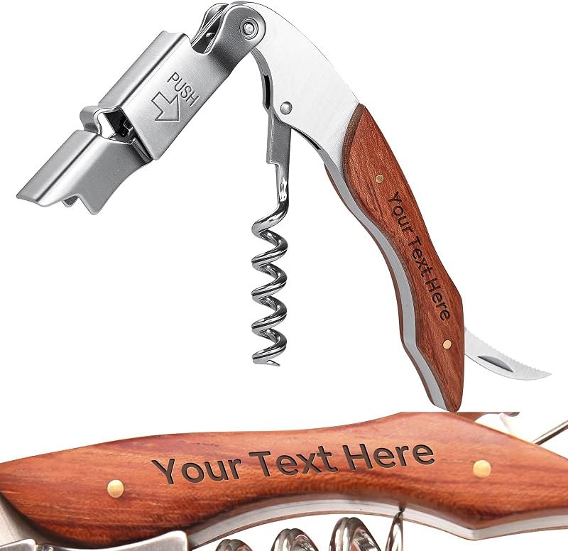 Wine Opener, Wine key, Corkscrew, Wine Bottle Opener w/Foil Cutter — wine waiters corkscrew for wine waiters corkscrew