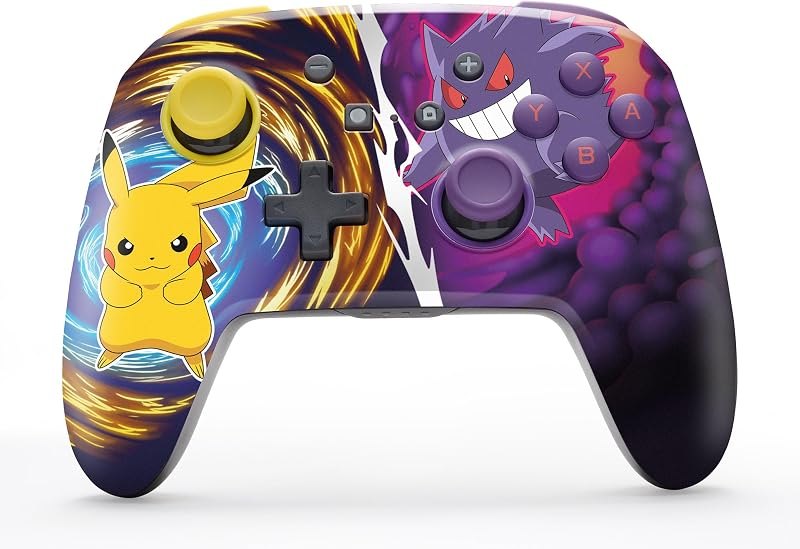 PowerA Enhanced Wireless Controller for Nintendo Switch/Switch 2 / Switch Lite/OLED Model - Pikachu vs. Gengar -