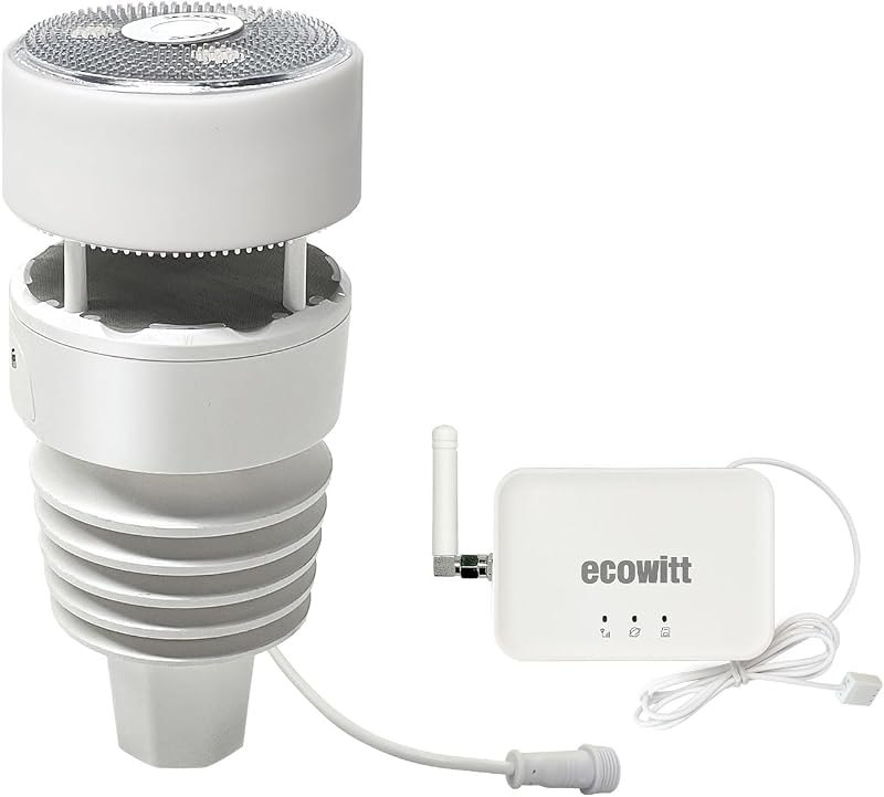 ECOWITT GW3001 Weather Station, Includes GW3000 Wi-Fi & Ethernet Gateway and WS90 Sensor Array, with SD Card Port