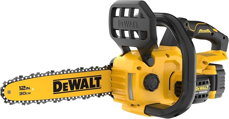 DEWALT 20V MAX 12" Cordless Chainsaw Kit with Battery and Charger Included (DCCS621P1) — 20v cordless chainsaw for 20v