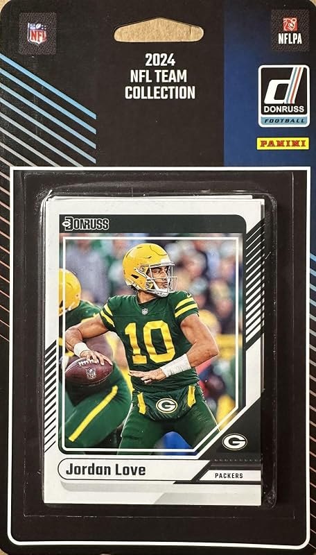Green Bay Packers 2024 Donruss Factory Sealed 14 Card Team Set Featuring Jordan Love, Christian Watson and James
