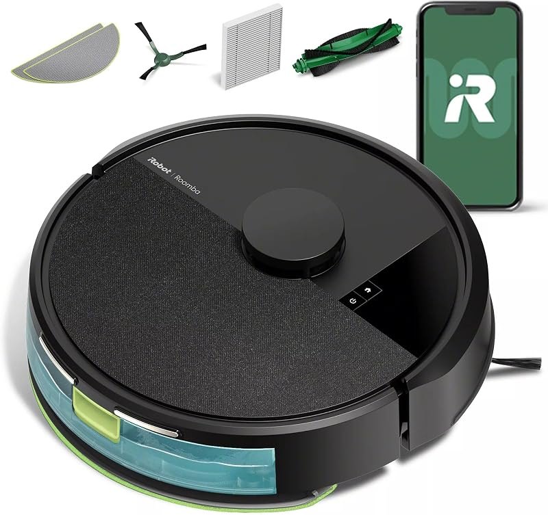 Roomba 105 Combo Robot Vacuum & Mop - Easy to use, Intense Power-Lifting Suction, LiDAR Navigation, Multiple Cleaning