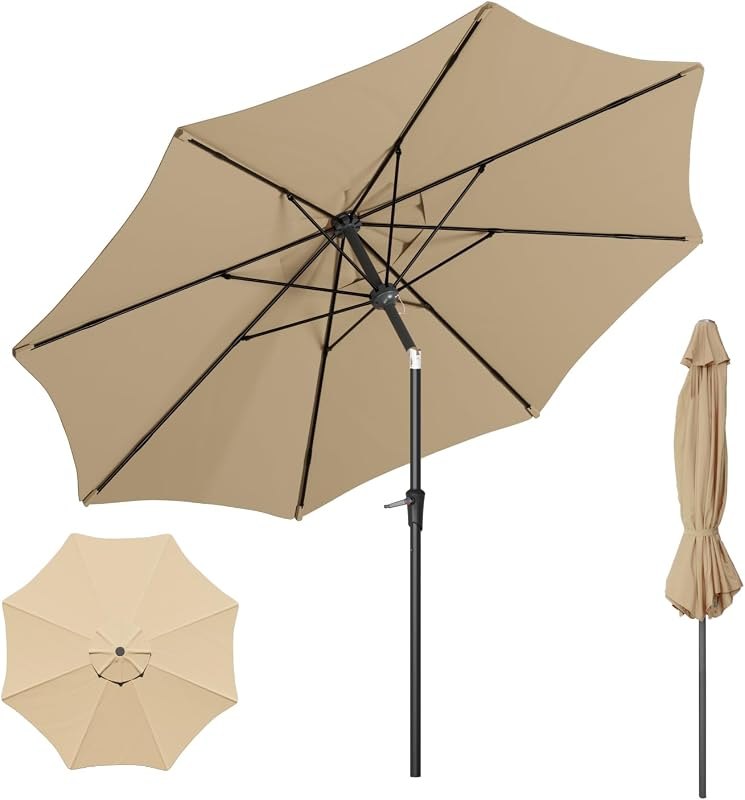 Outdoor Patio Umbrella, 8 Ribs Market Table Umbrella — household Rainproof Umbrella for household rainproof umbrella