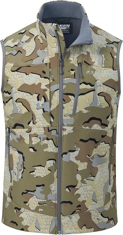 Guide PRO Fleece-Lined Soft Shell Hunting Vest, Wind & Water Resistant — quarry hunting vest for quarry hunting vest