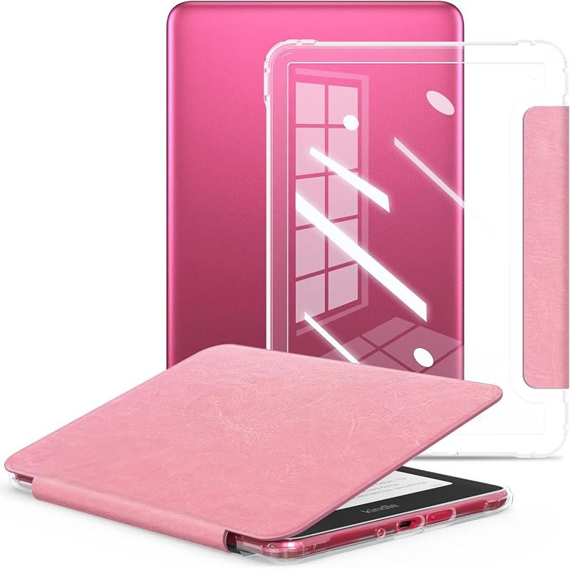 E NET-CASE Case for All-New 2024 Released & Kindle Colorsoft (2025) 7 inch Ebook Electronic Reader,Clear Back Shell