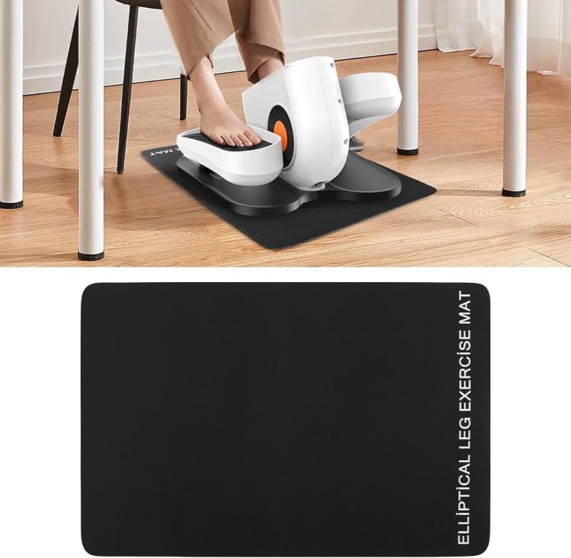 Under Desk Elliptical Machine Mat, Non-Slip Rubber Exercise Equipment Pad — under desk elliptical mat for under desk