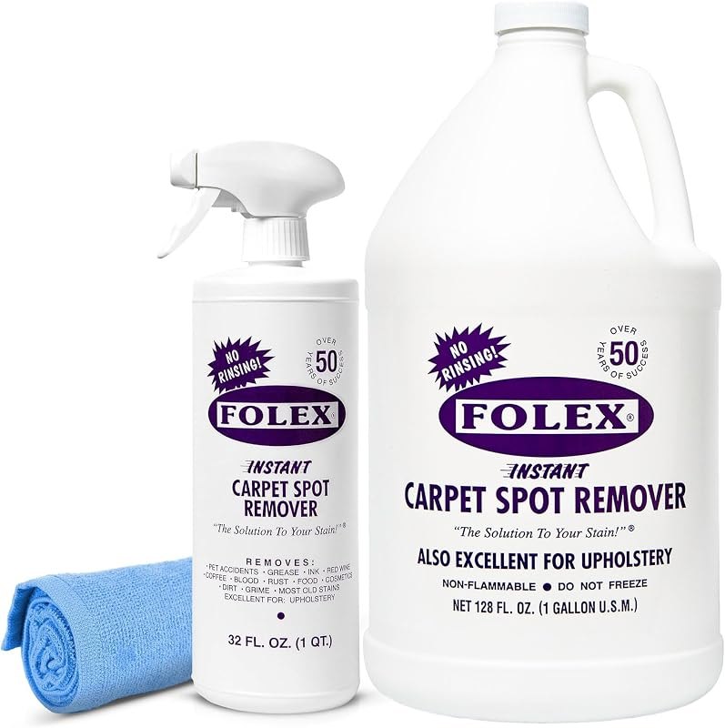 FOLEX Instant Carpet Spot Remover 32 oz & 128 oz Refill