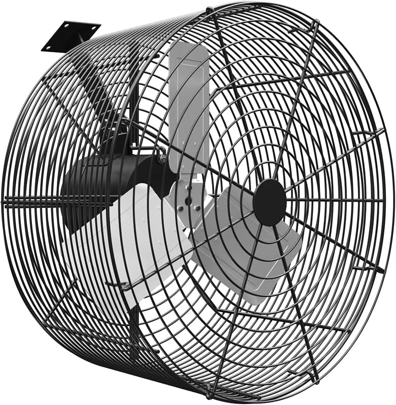 Greenhouse Circulation Fan Air Circulation Fan 1/2 HP 115V Ceiling Wall Mount Fan High Speed Circulation Fan for