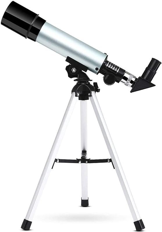 50mm Refracting Astronomy Telescope for Beginners & Kids, 360mm Focal Length, Clear & Sharp Images, Aluminum Alloy