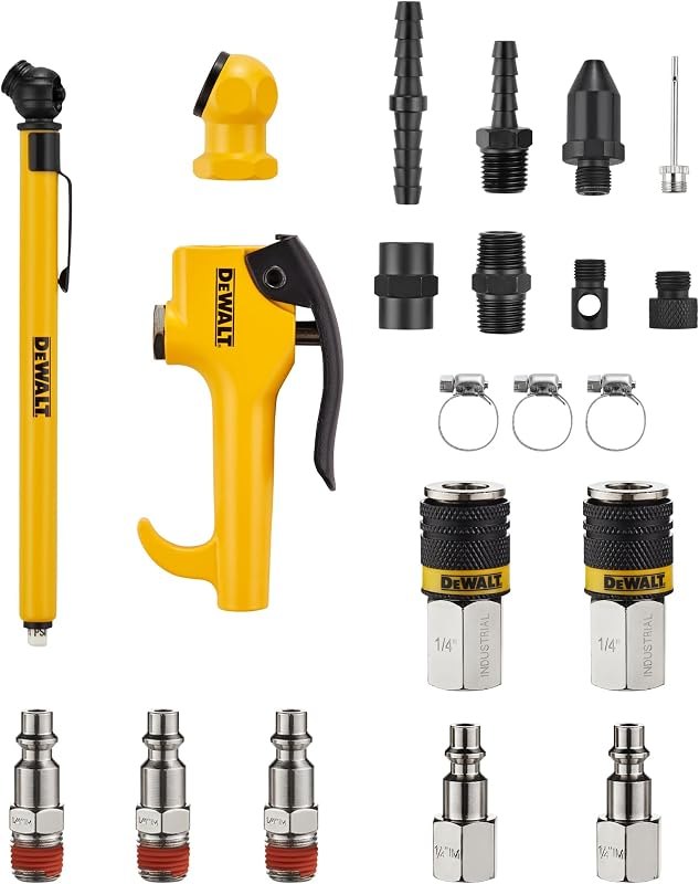 DEWALT 21-Piece Air Compressor Accessory Starter Kit (DXCM024-0443) — air blow gun for air blow gun