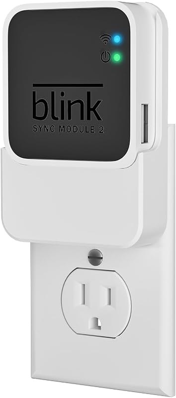 Outlet Wall Mount for Blink Sync Module 2, 2-in-1 Charging Station(Mount & Charger) - Space-Saving Bracket for Blink
