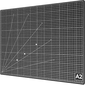 ACROPAQ Cutting Mat A2 - Self-Healing, 5 Layers of protectoin for Your Furniture, with grids and Angle Markings on