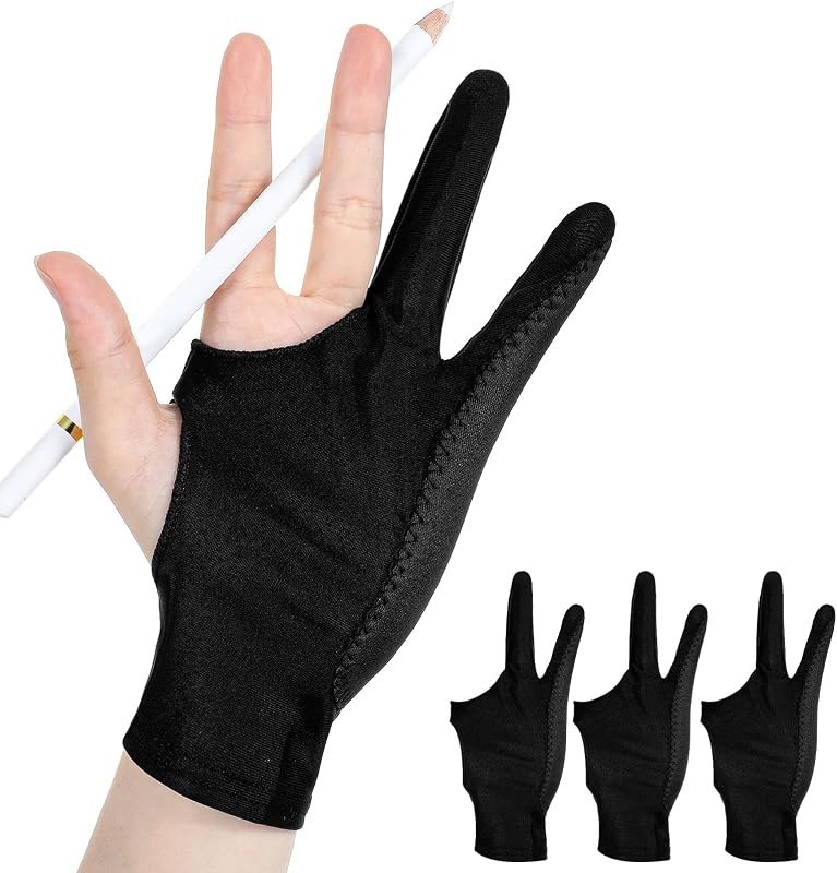 oruola 4pcs Drawing Gloves, Drawing Tablet Glove