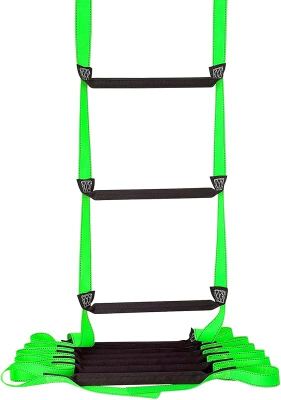 Fire Escape Ladder, 32.8 Feet Emergency Fire Ladder, 3-5 Story Homes Reusable Safety Rope Ladders for Kids and Adults