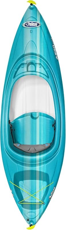 Pelican Argo 80X - Recreational Sit in Kayak - Lightweight Patented Ram-X™ Material - Stable - 8 ft — sit on top kayak