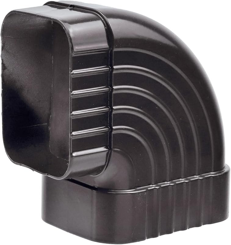 Semetall 1PCS Downspout Gutter Elbows 2x3-90 Degree Dark Brown — gutter downspout elbow for gutter downspout elbow