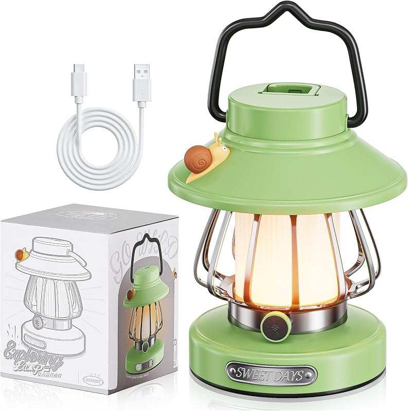 V.C Formark Snail Rechargeable Kids Lantern, 3 Color Dimmable Night Light — outdoor camping lantern for outdoor