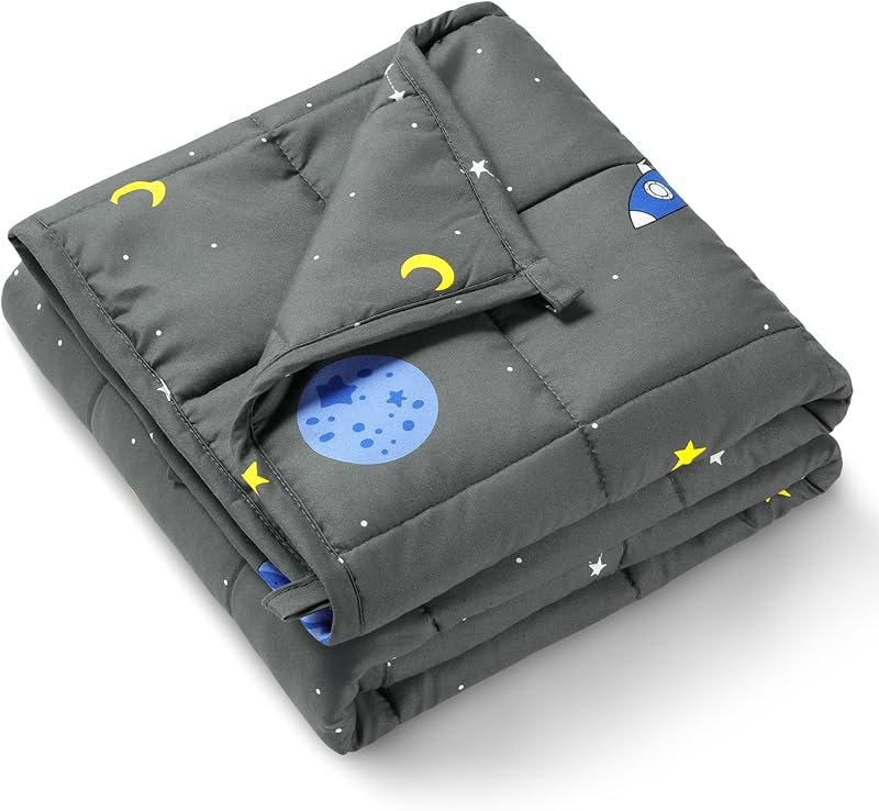 5 lbs Weighted Blanket for Twin Size Bed, Perfect for 40-60lb Breathable Heavy Throw Blankets for Sleeping - 36" x 48"