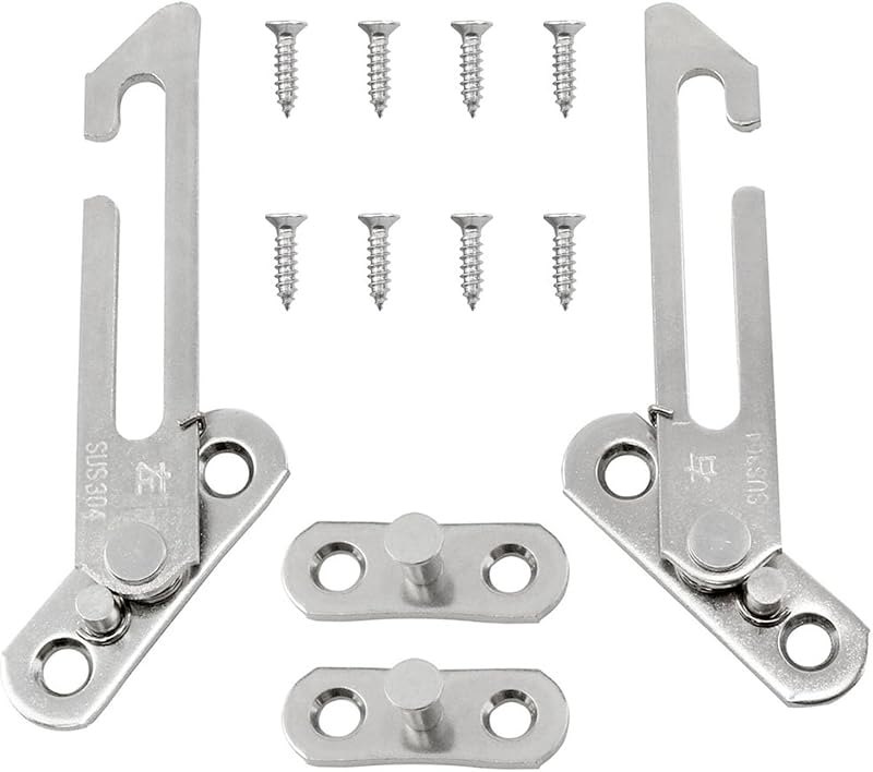 Window Limiter Stopper for Casement Window Safety with Screws 2 Pack — window fall stopper for window fall stopper