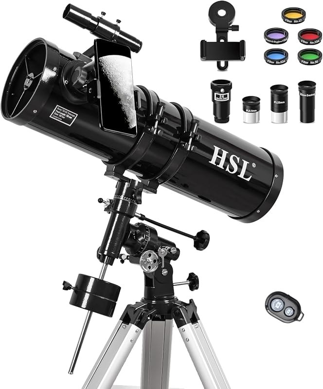 HSL 150EQ Astronomical Reflector Telescope for Adults high Powered,150mm Aperture Professional Telescopes for Adults