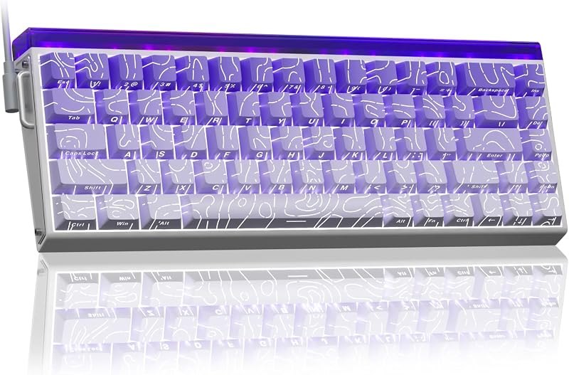 AULA Hero 68 HE 60% Gaming Keyboard Wired, Hall Effect Magnetic Switch Keyboard with Adjustable Actuation, Fast
