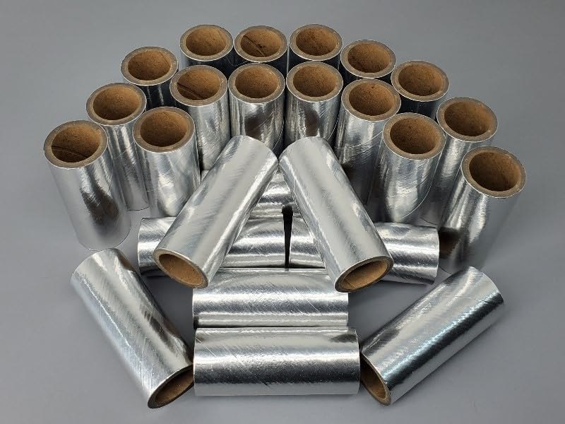 PyroBuild 25pc Fireworks Paper Cardboard Tubes 3/4" x 2-1/2" x 1/8" Silver Thick Walled — fireworks launch tube for