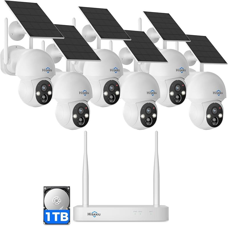 Security Cameras Wireless Outdoor,4MP 6-Cam Kit,1TB HDD — cameras ring camera for cameras ring camera