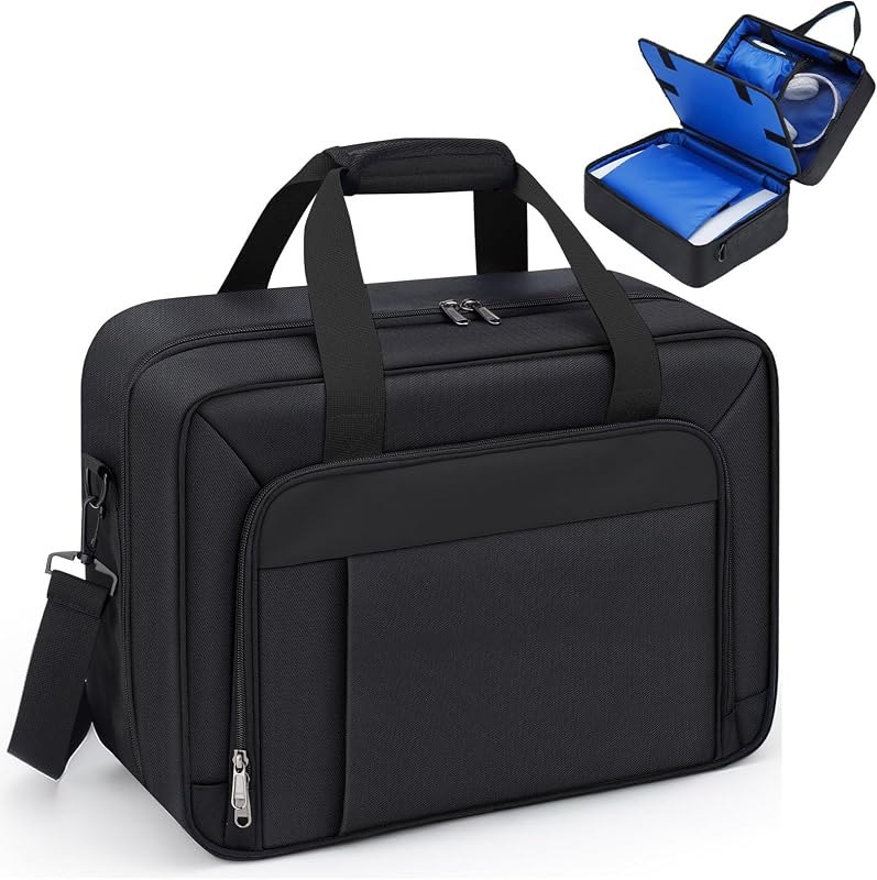 GDNasist Carrying Case Compatible with PS5/PS5 Pro/PS5 Slim, All Black — playstation pro for playstation pro