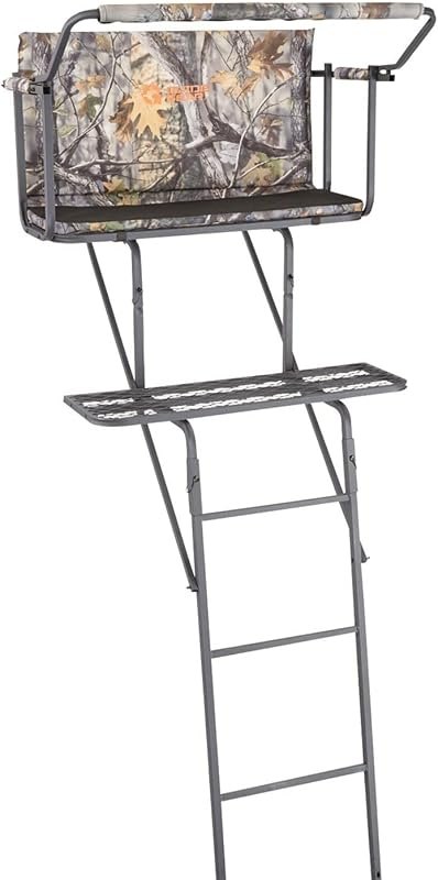 Guide Gear 16.5' 2-Man Ladder Tree Stand for Hunting Elevated Climbing Seat Hunting Gear Equipment Accessories RT APX