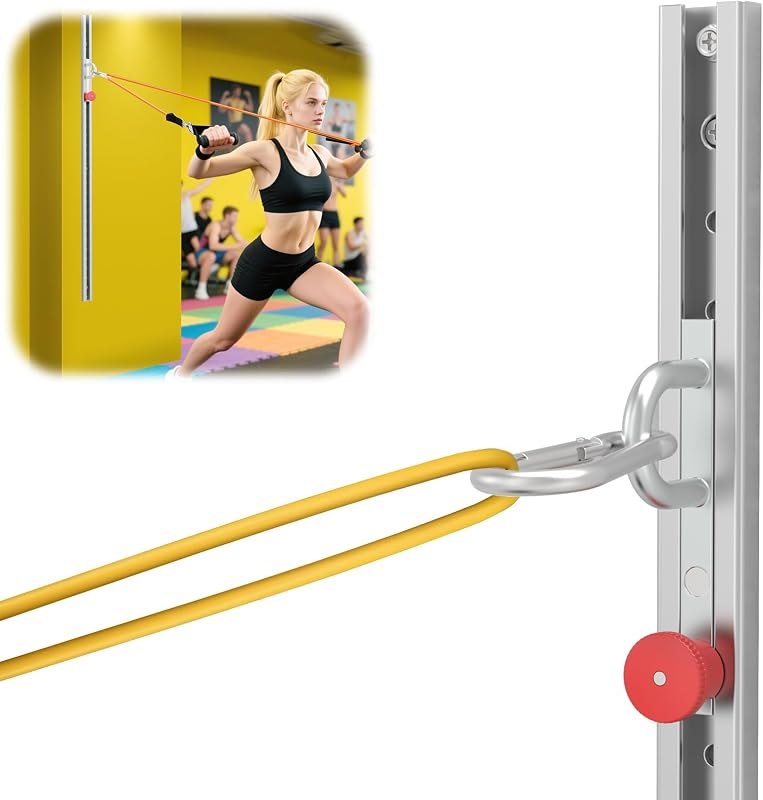 Resistance Bands Wall Anchor Exercise Equipment Platform Base(Length 40"),Adjustable Wall-Mounted Anchor Multi-Purpose