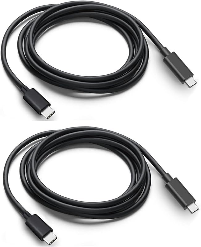 5 Feet USB C Monitor Display Cable [4K@144Hz/60Hz 8K@30Hz] USB C 3.2 Gen 2x2 Video Cable, 20Gbps Data Transfer, 240W