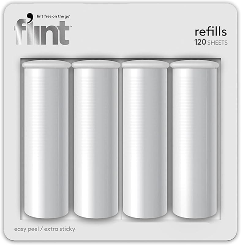 Flint Original Lint Roller Refill, Extra Sticky, Compatible with Flint Retractable Lint Roller, Lint Rollers for Pet