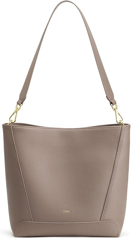 Leather Purses and Handbags, Bucket Bags for Women, Top Grain Leather Tote Shoulder Crossbody with 2 Straps — handbags