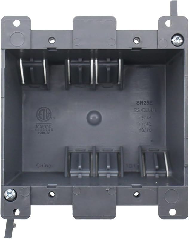 2 Gang Old Work Electrical Outlet Box — under counter electrical box for under counter electrical box