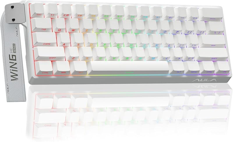 Aula WIN60 HE - 60% Mechanical Gaming Keyboard Wired, Hall Effect Magnetic Switch Hot Swappable, Adjustable Actuation