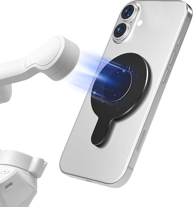for DJI Magnetic Adapter Phone Mount, Compatible with MagSafe Phone Holder Clamp for DJI Osmo Mobile 7P 7 SE 6 5 4