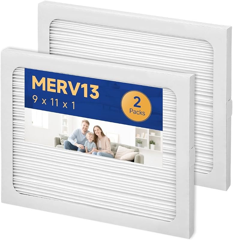 9 x 11 x 1 Dehumidifier Filter MERV 13 Compatible with Santa Fe Compact2, Compact70, Ultra70 Dehumidifier, UA 65H, #