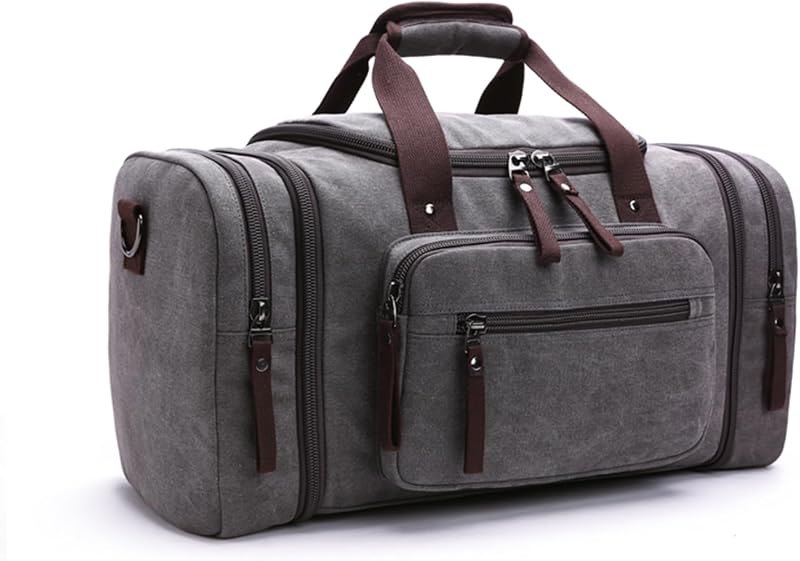 Duffle Bag for Travel,Overnight Weekend Gym Carry On Luggage Bag, 50L Travel Bag for Men Women, Expandable Spacious