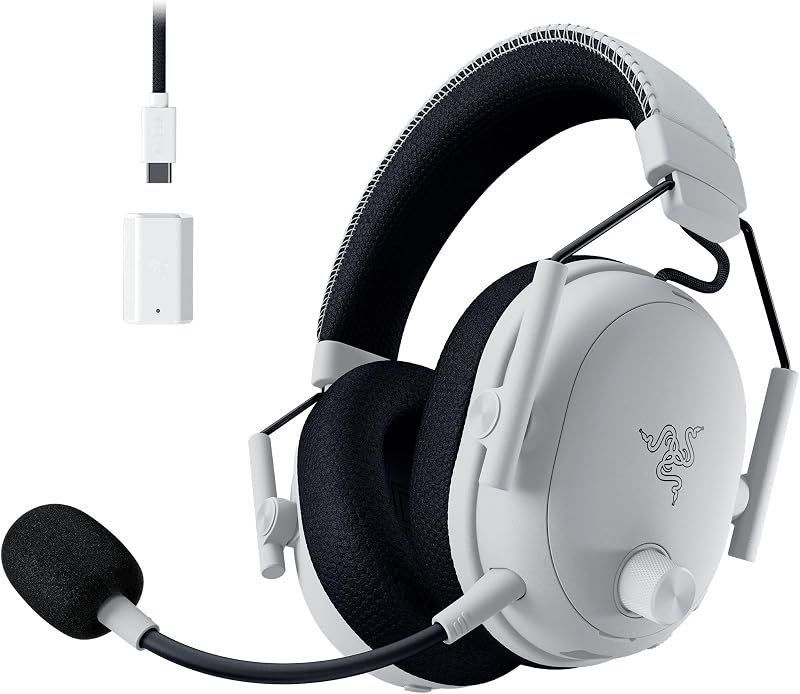 BlackShark V3 Pro Wireless ANC Gaming Headset for PC, 2.4 GHz, White — Razer Kraken V3 for razer kraken