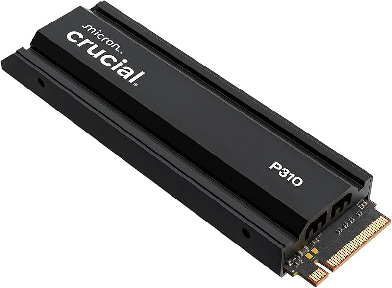 Crucial P310 2280 4TB PCIe Gen4 NVMe Gaming PS5 SSD with Heatsink, Up to 7,100MB/s, PlayStation5, Laptop & Desktop