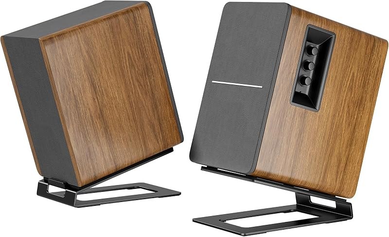 Desk Speaker Stands for Most Bookshelf Speakers, 22 lbs Capacity, 1 Pair — audio speaker stands for audio speaker stands